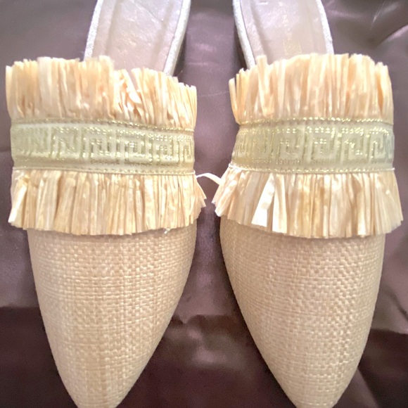 Raffia Summer Slides NWOT - Picture 4 of 6